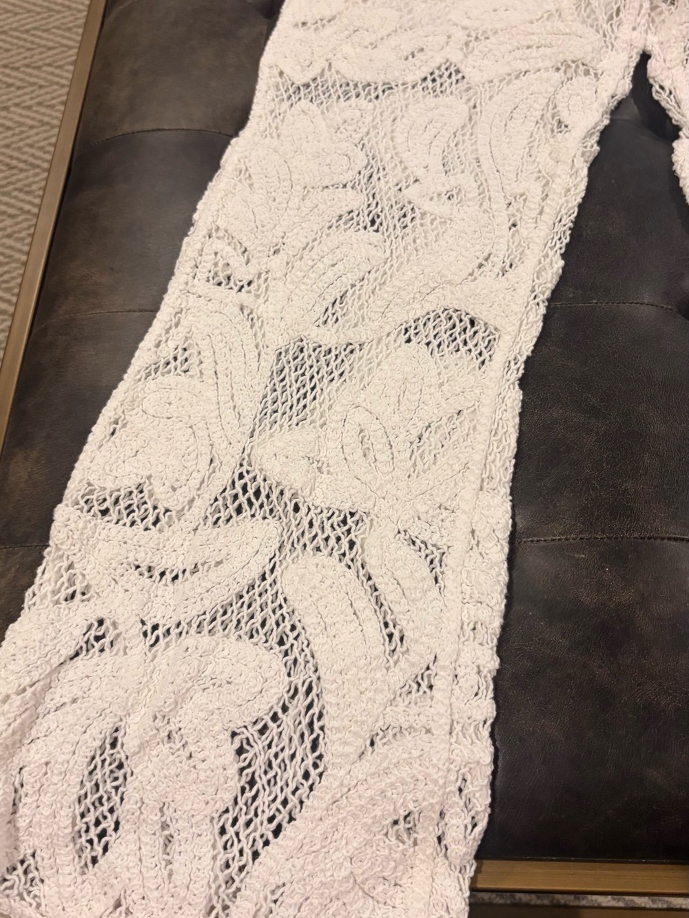 White Crochet Lace Beach Set - Picture 2 of 4